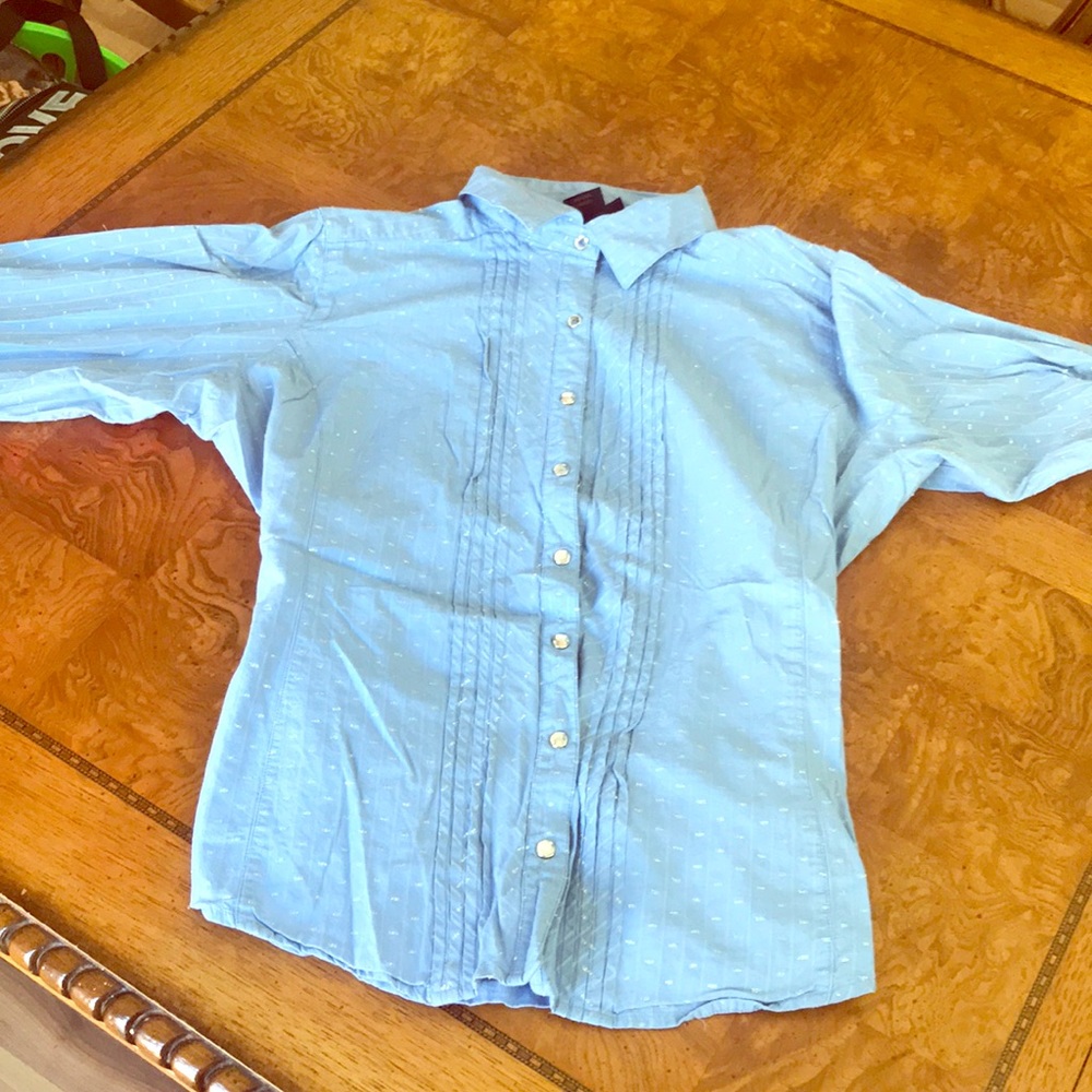 Baby blue western shirt